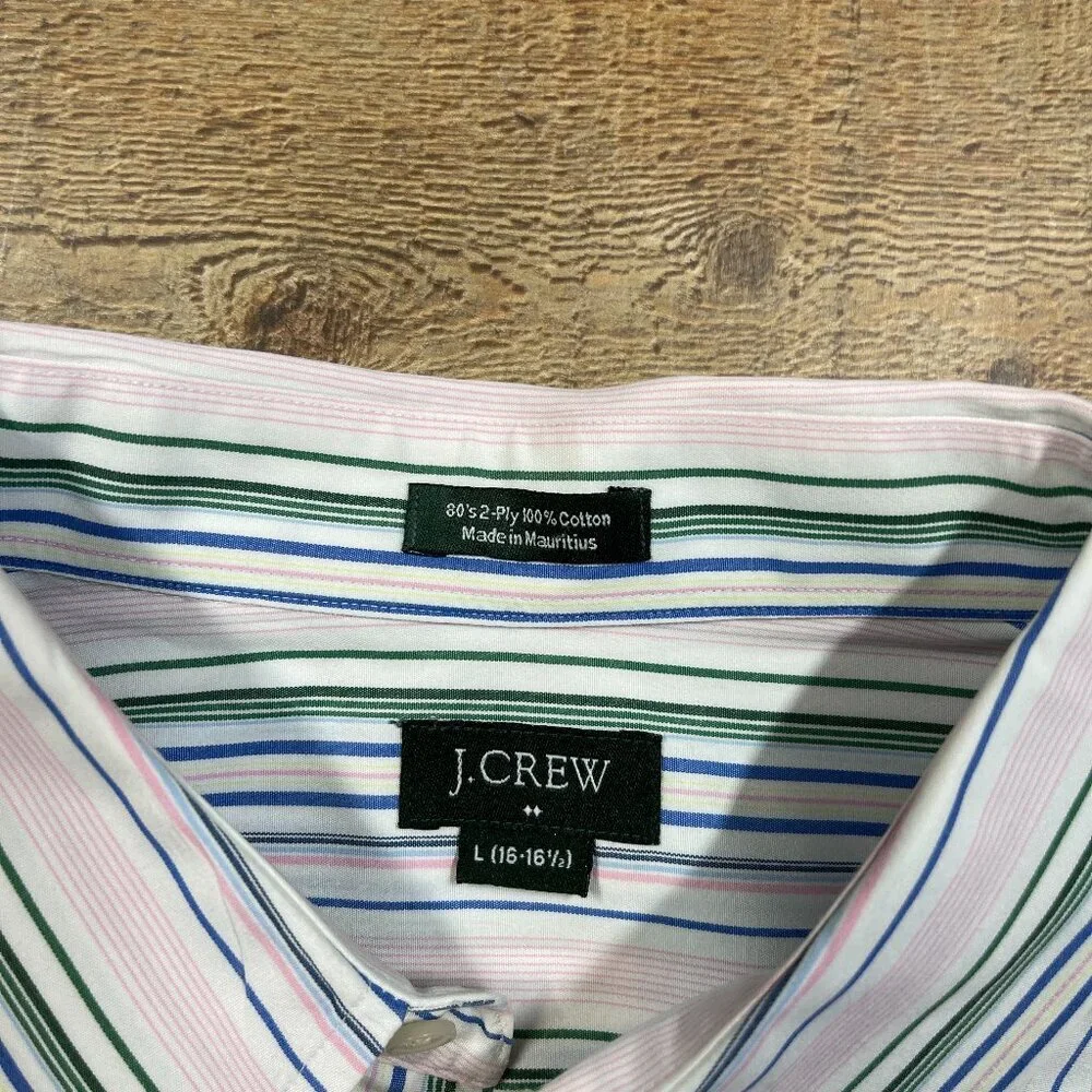 J. Crew Long Sleeve Button Down Shirt size Large  (16-16.5)